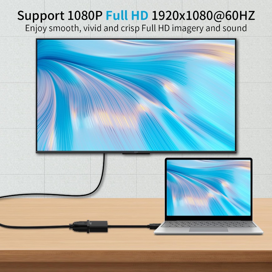1080P USB 3.0 to VGA Video Dis - огляд і ціна Monitor Portable Usb
