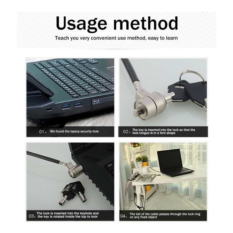 Laptop Computer Lock Laptop Lo - огляд і ціна Laptop Lock Cable