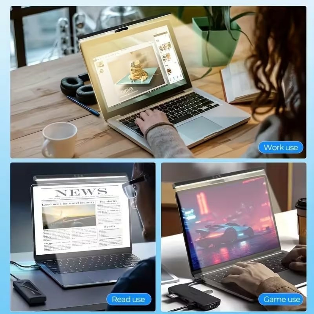 LED Screen Light Bar Computer  - огляд і ціна Monitor Portable Usb