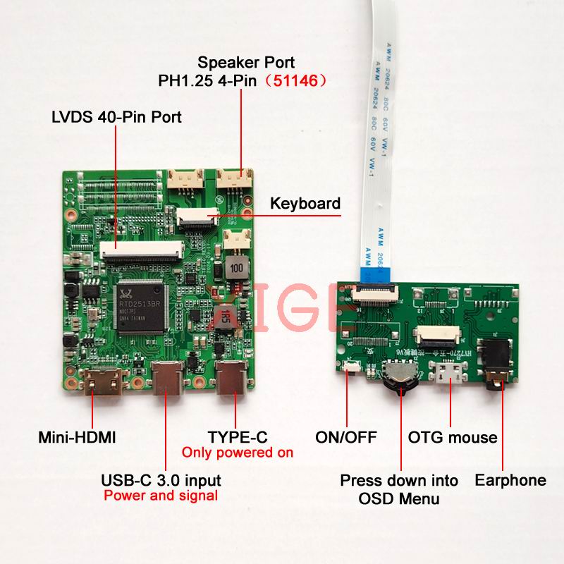 Fit LP140WH1(TL)-TLA1/TLC6/TLD - огляд і ціна Monitor Portable Usb