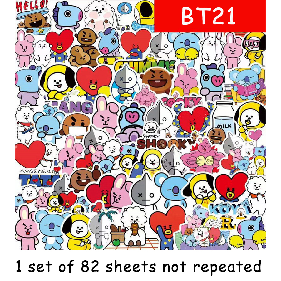 BT21 stickers, celebrity perip - огляд і ціна Laptop Accessories Case