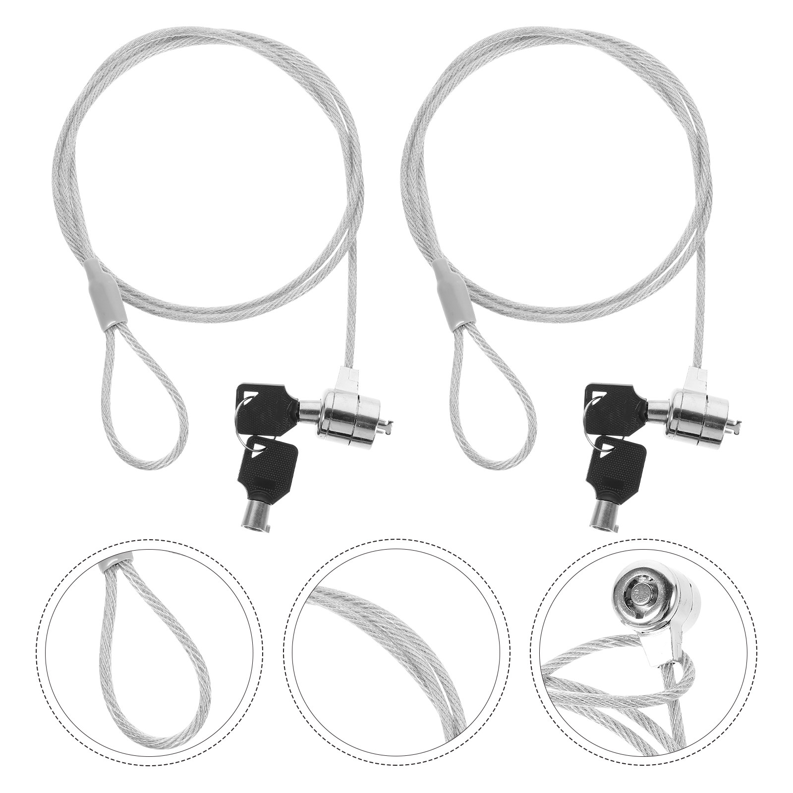 2Sets Security Hardware Cable  - огляд і ціна Laptop Lock Cable