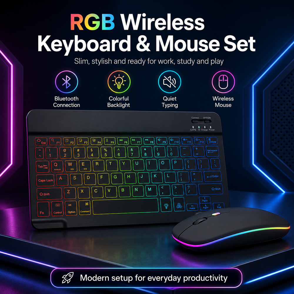 New Ultra Slim Portable 7 Colo - огляд і ціна Laptop Accessories Combo