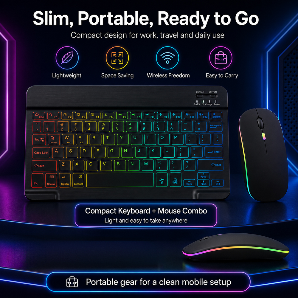 New Ultra Slim Portable 7 Colo - огляд і ціна Laptop Accessories Combo