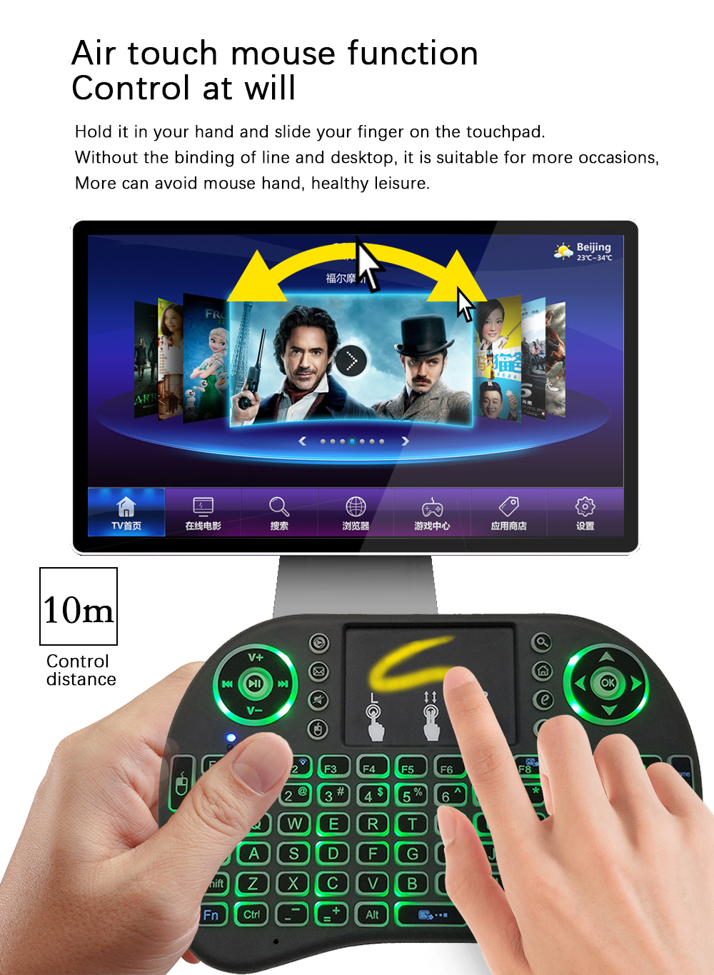 2.4G Air Mouse with Touchpad K - огляд і ціна Laptop Accessories Combo