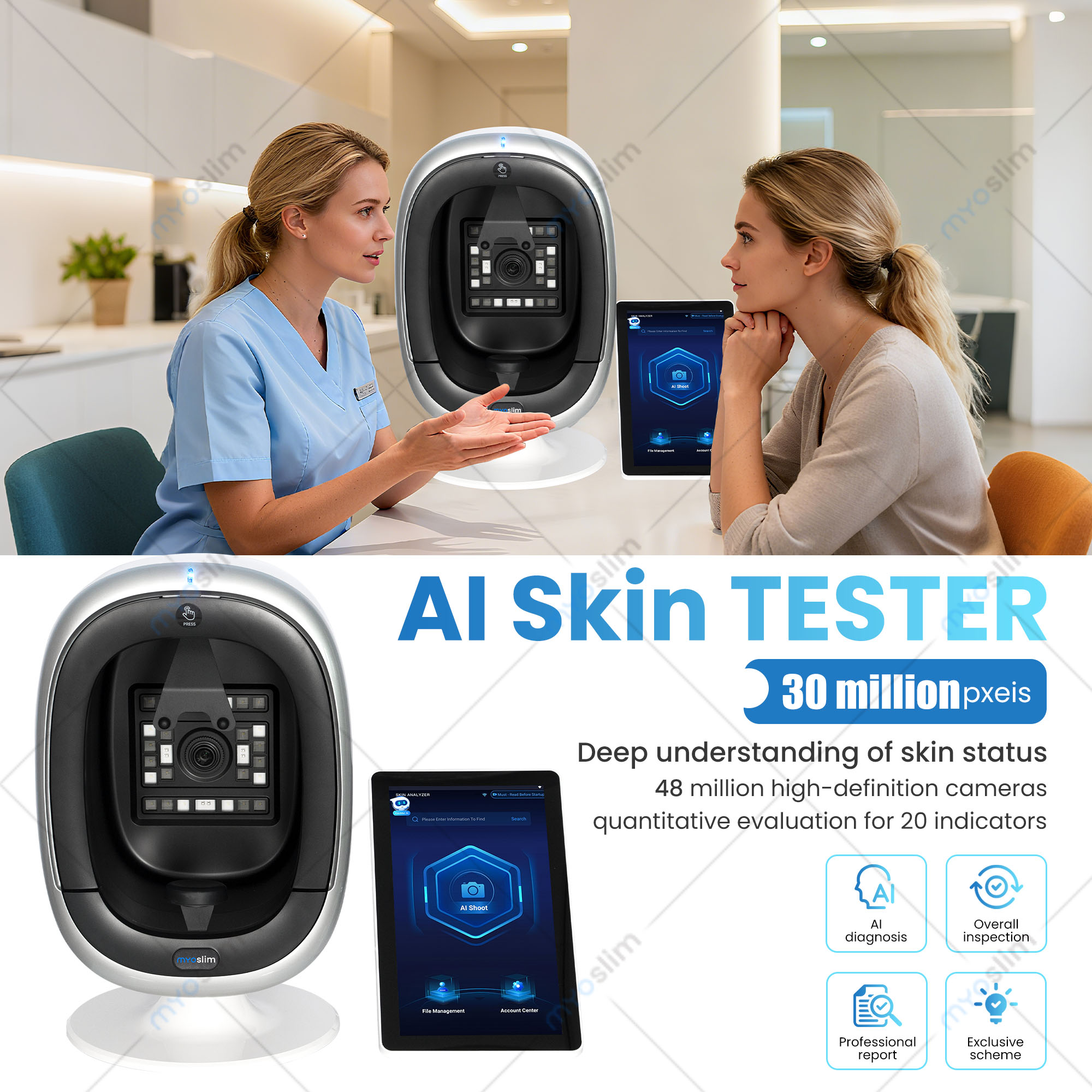 3D Skin Scanner Care Facial An - огляд і ціна Monitor Portable Usb