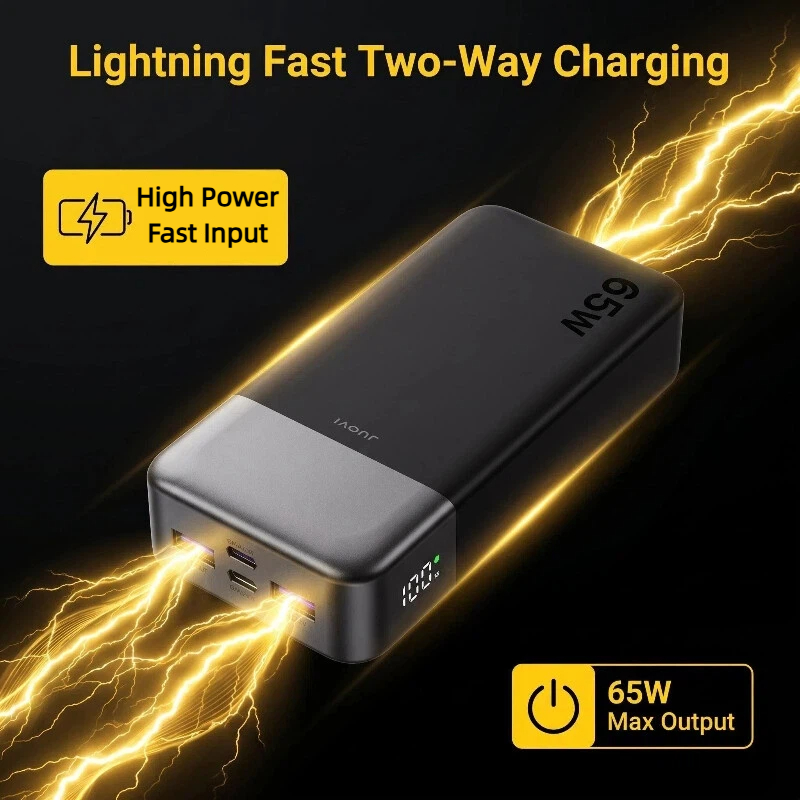 JUOVI 20000mAh Power Bank 65W  - огляд і ціна Laptop Accessories Display