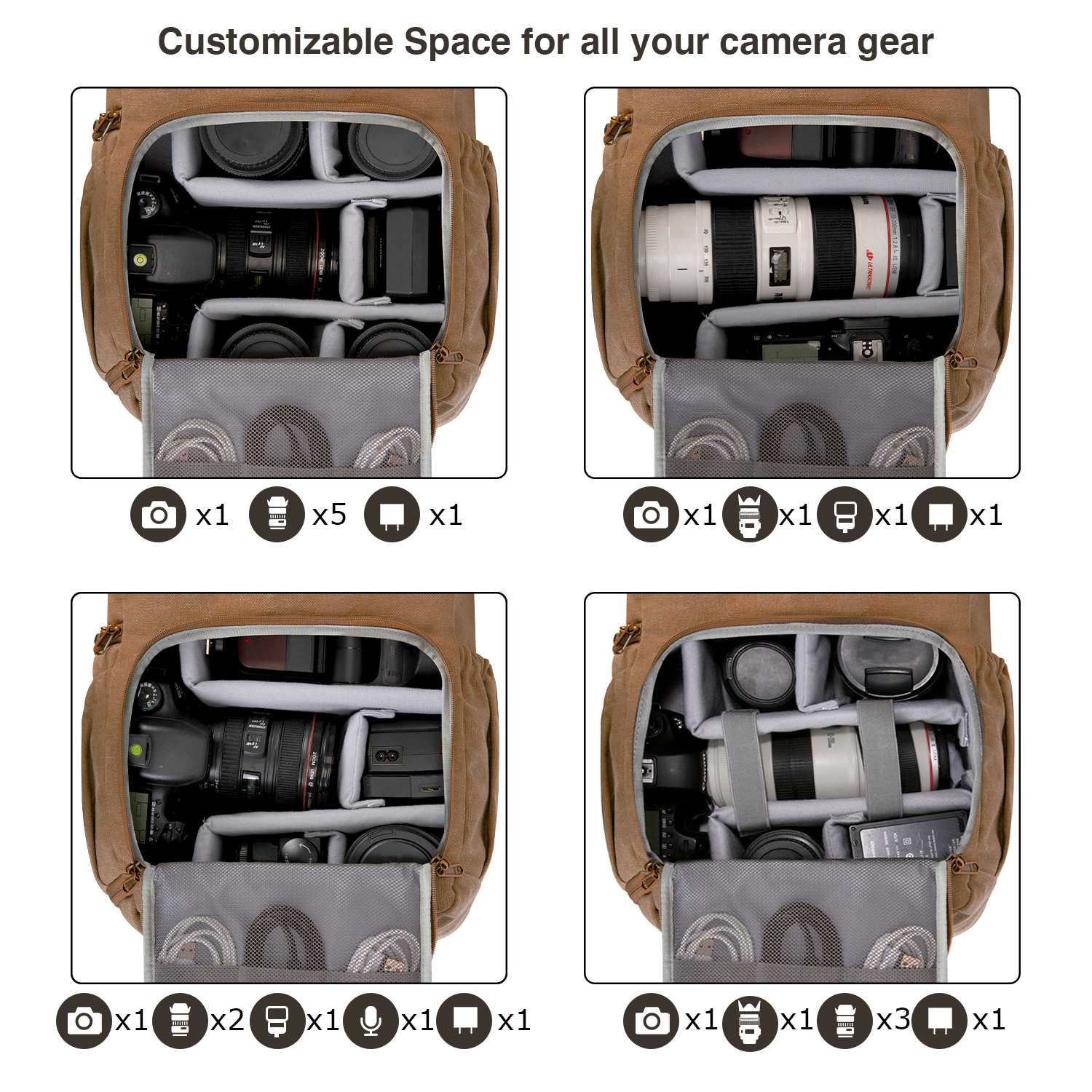 BAGSMART Camera Bag DSLR Photo - огляд і ціна Laptop Accessories Case