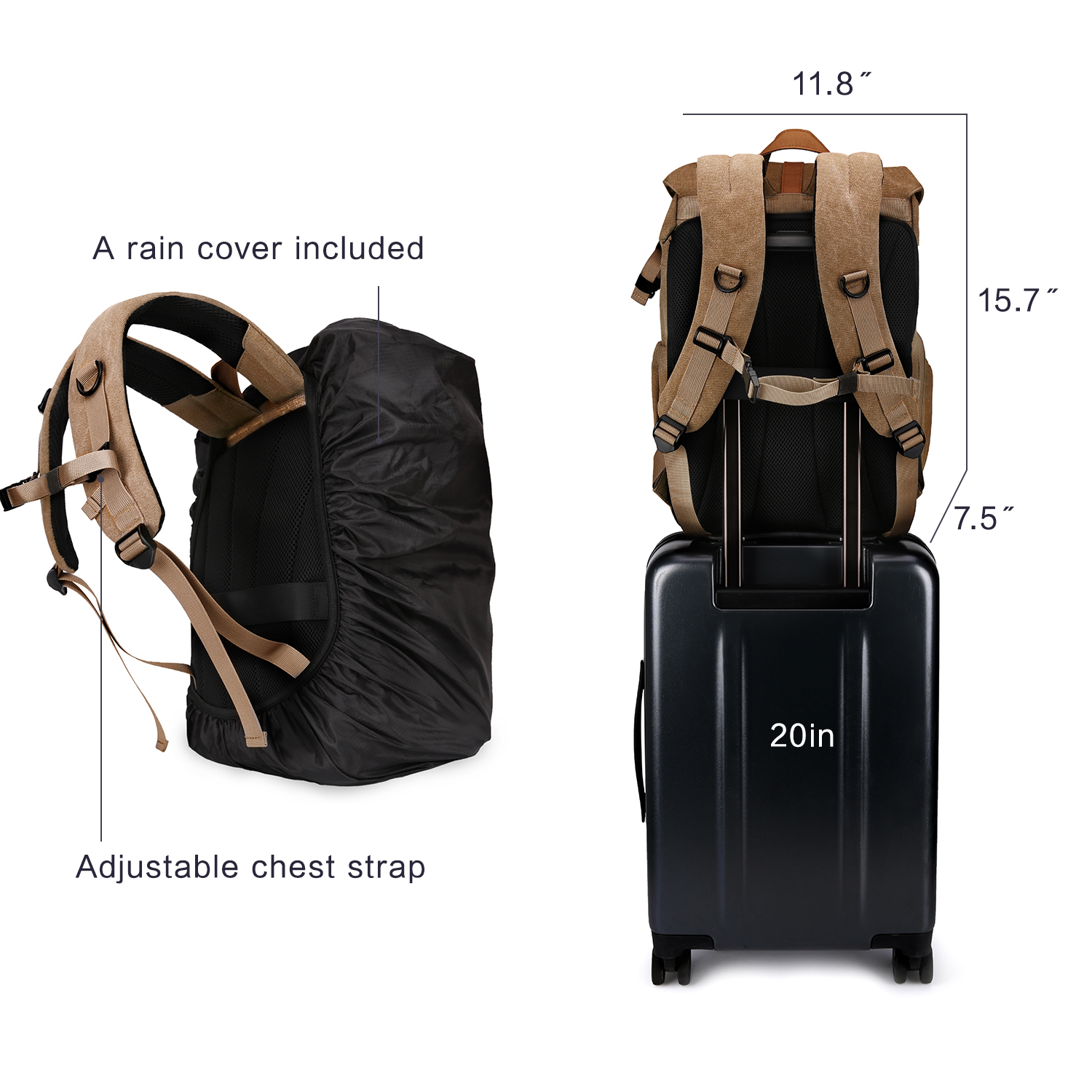 BAGSMART Camera Bag DSLR Photo - огляд і ціна Laptop Accessories Case