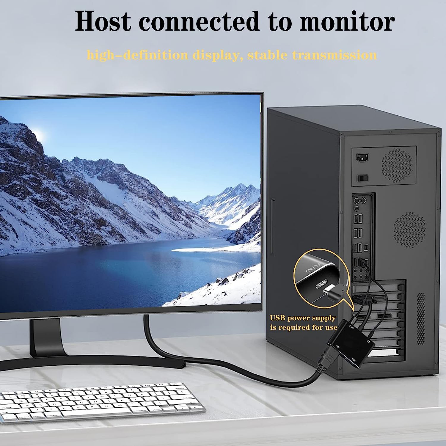 VGA(Host) to VGA/HDMI-compatib - огляд і ціна Monitor Portable Usb