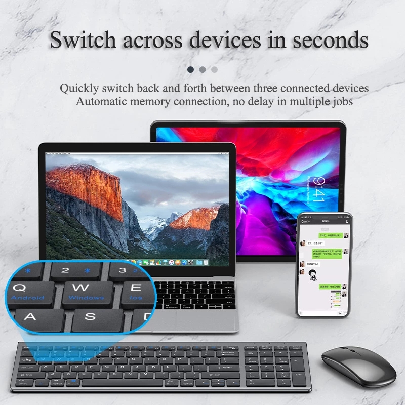 Bluetooth 5.0 & 2.4G Wireless  - огляд і ціна Laptop Accessories Combo